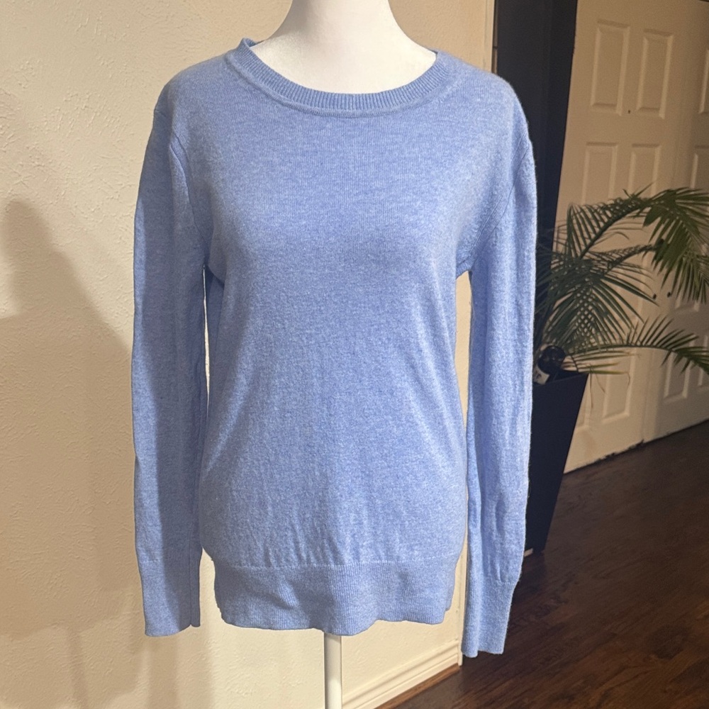 Banana Republic Blue Merino Blend Crew Sweater, Size S